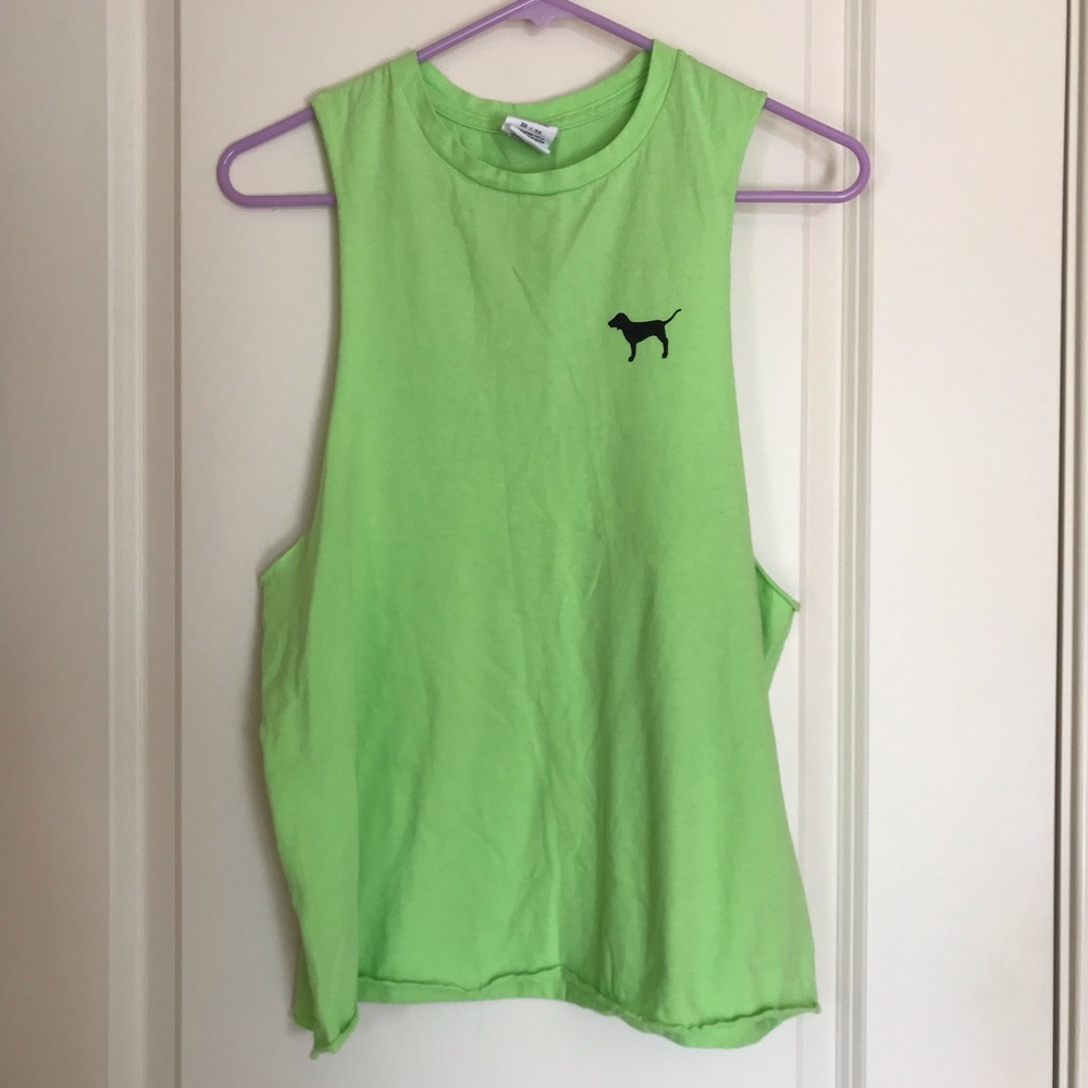 Victoria’s Secret Pink | Green Muscle Tank Top